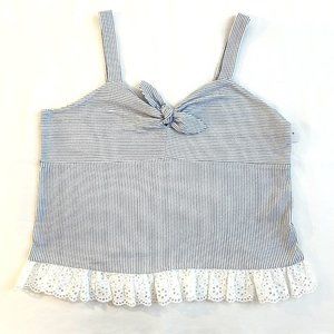 NWT Ruffle Tie Front Tank